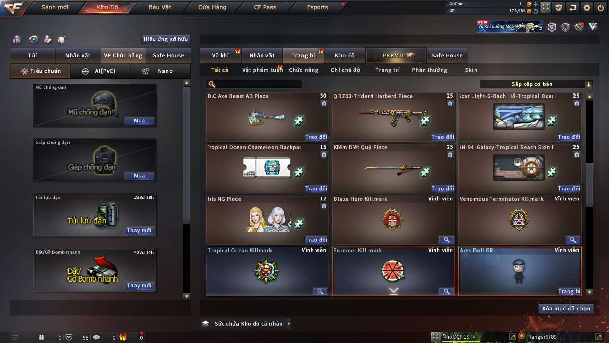 shop acc cf uy tin gia re